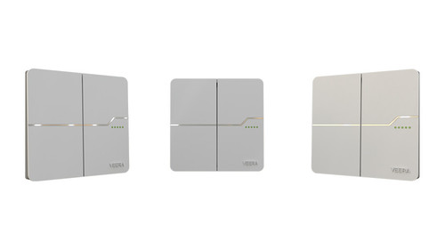 کلید دوپل ویرا T2 سفیدو مشکی