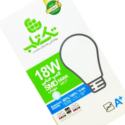لامپ ال ای دی 18 وات تک تاب مدل حبابی