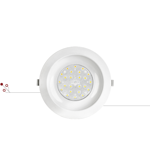 پنل نورا توکار زاویه 90 - قطر 15 - 24 وات -مدل DR21 | گروه صنعتی آلتون رای