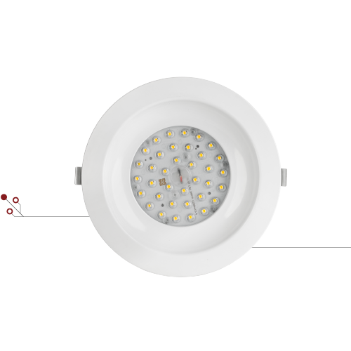 پنل نورا توکار زاویه 60و90 - قطر 20 - 36 وات -مدل DR12| گروه صنعتی آلتون رای