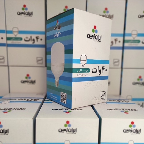 لامپ ال ای دی 40 وات ایران زمین مدل استوانه ای مهتابی