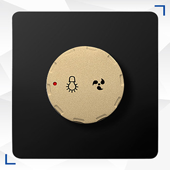 دیمر(لامپ و فن) آسیا الکتریک مدل کریستال مشکی