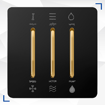 کلیدکولر سه کانال آسیا الکتریک مدل کریستال مشکی