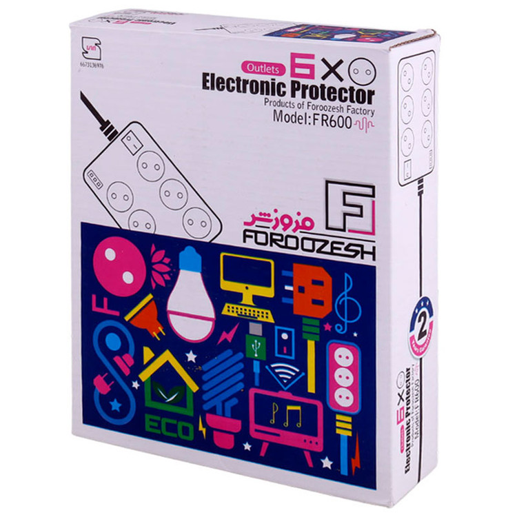 محافظ برق 6 خانه فروزش FR600