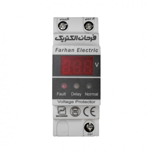 محافظ ولتاژ 40 آمپر دیجیتال طرح مینیاتوری فرحان الکتریک