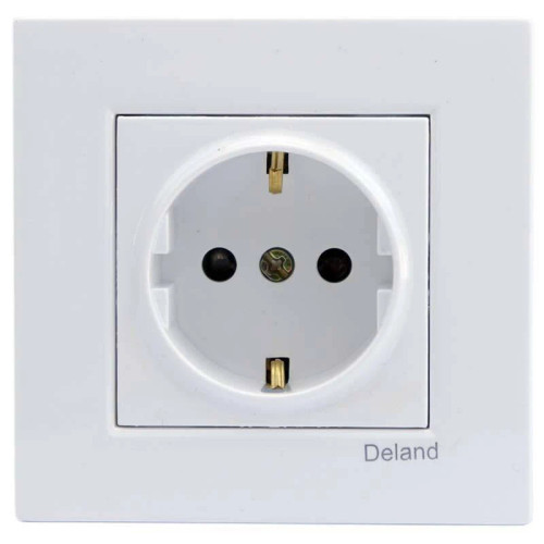 پریز برق ارت آسا دلند سفید