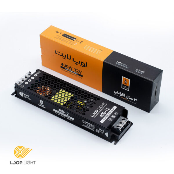 منبع تغذیه 12 ولت 33 آمپر 400 وات مدل SuperPower