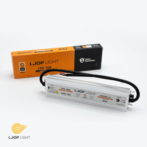 منبع تغذیه ضد آب 12 ولت 10 آمپر 120 وات مدل Waterproof