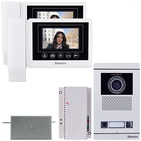 پک کامل آیفون تصویری سیماران مدل 43TKM (1 تا 3 واحدی)