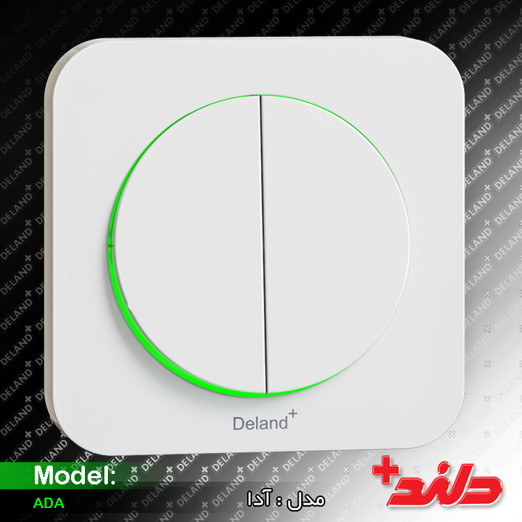 کلید پریز دلند الکتریک (مدل آدا سفید)