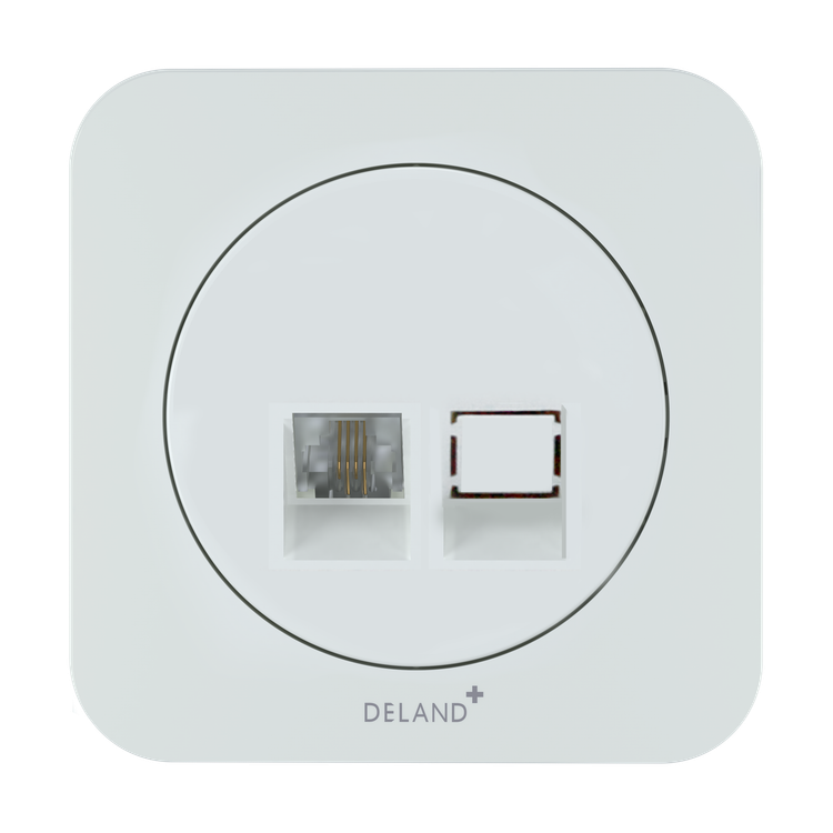 کلید پریز دلند الکتریک (مدل آدا سفید)