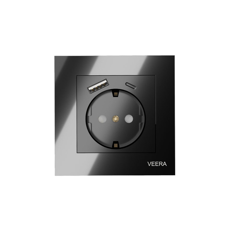 پریز و یو اس بی/کریستال USB